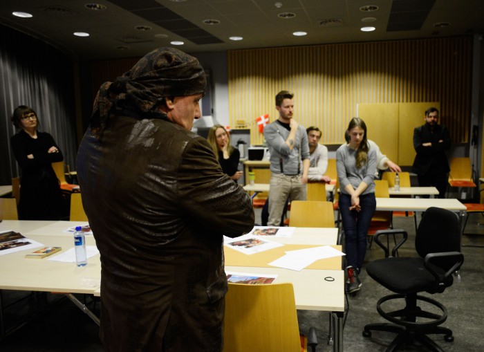 Little Steven på omvisning på Filmskolen.